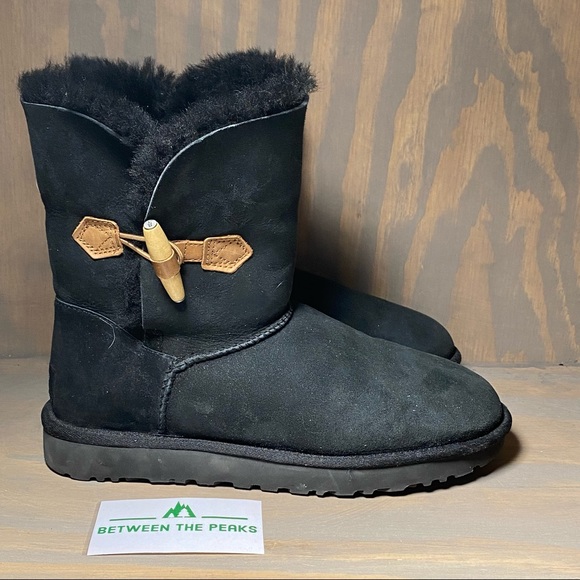 Ugg Keely Genuine Sheepskin Boot Black 